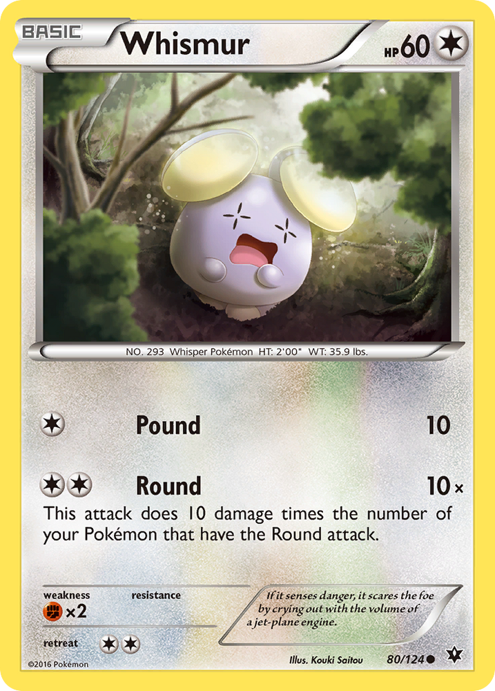 Whismur (80/124) [XY: Fates Collide]