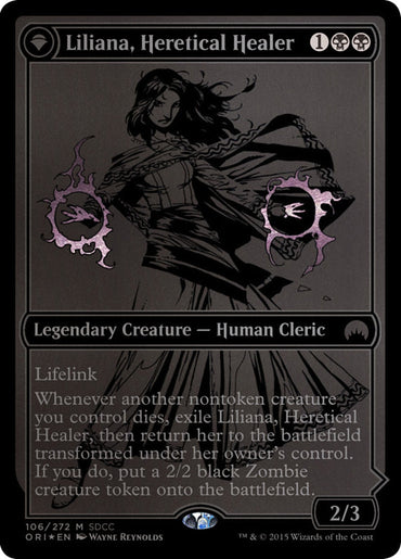 Liliana, Heretical Healer // Liliana, Defiant Necromancer [San Diego Comic-Con 2015]