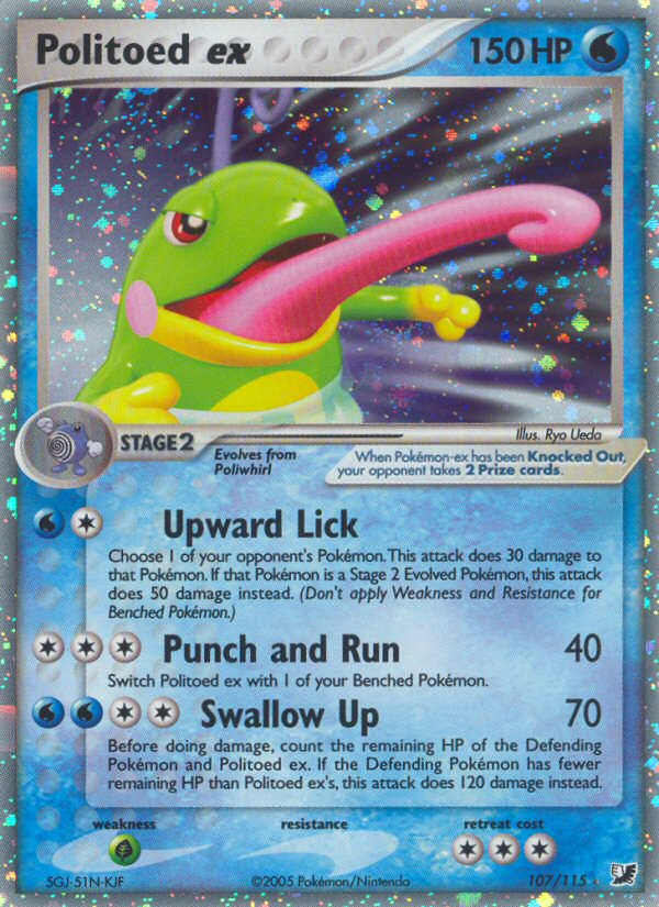 Politoed ex (107/115) [EX: Unseen Forces]